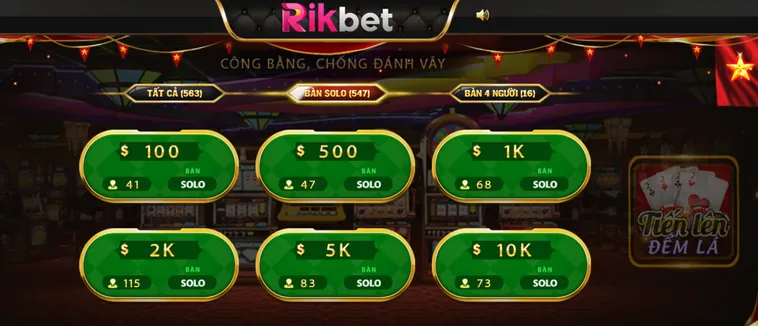 Chinh Phục Bàn Chơi Tiến Lên Đếm Lá Tại RikBet Với Phần Thưởng Khủng