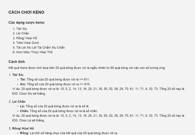 Chinh Phục Đỉnh Cao Keno Siêu Tốc Tại RikBet Với Cơ Hội Thắng Lớn