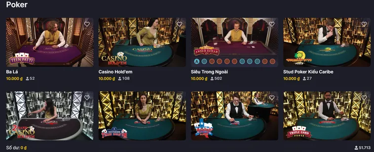 Đỉnh Cao Sức Hấp Dẫn Của Sảnh Poker Live Tại Hệ Thống RikBet Đẳng Cấp